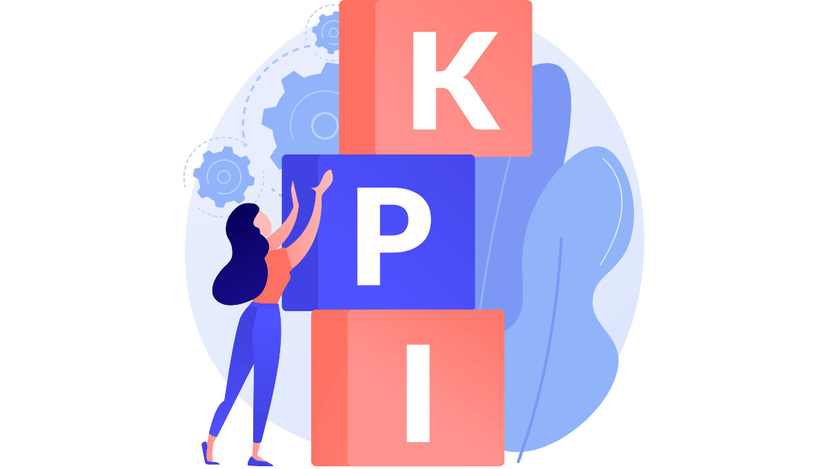woman stacking up blocks with letters K, P and I