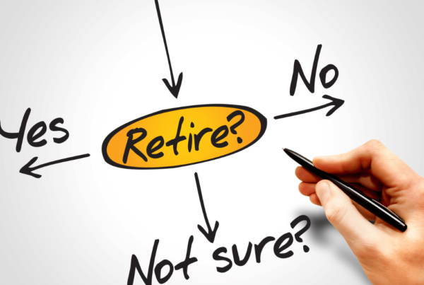 flowchart of retirement with options yes, no and not sure