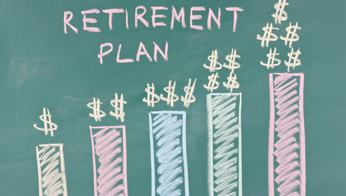 bar graph of retirement plan based on finances